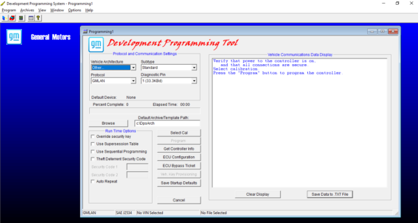 GM Development Programming System (DPS v4.51)