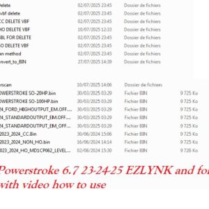 PACK POWERSTROKE 6.7 23-24-24-25  Ezlynk bin flash  - and Forsan VBF + video Tuto WHATSAPP +447551909037